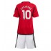 Manchester United Marcus Rashford #10 Babykleding Thuisshirt Kinderen 2023-24 Korte Mouwen (+ korte broeken)